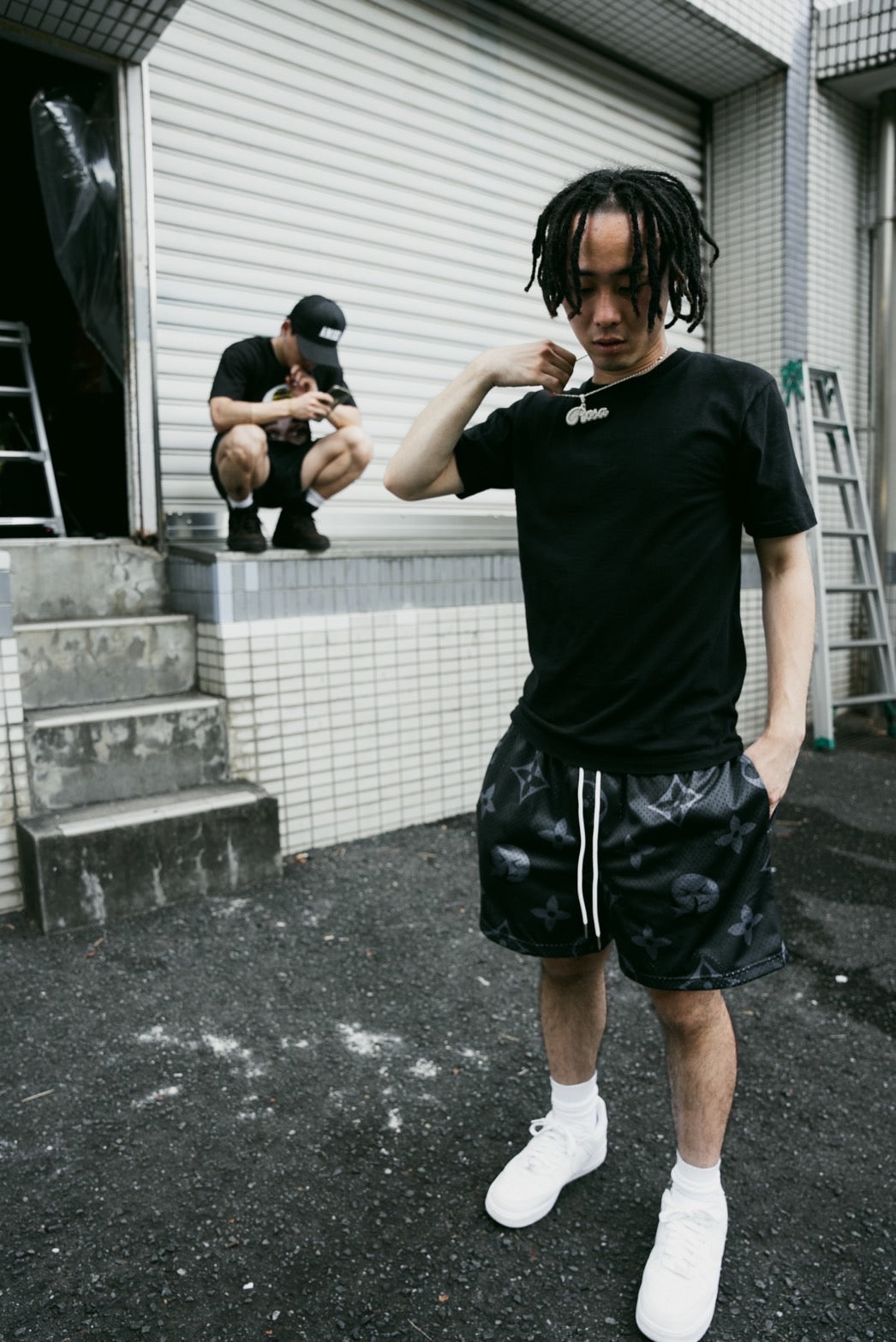 Monogram mesh short🤧