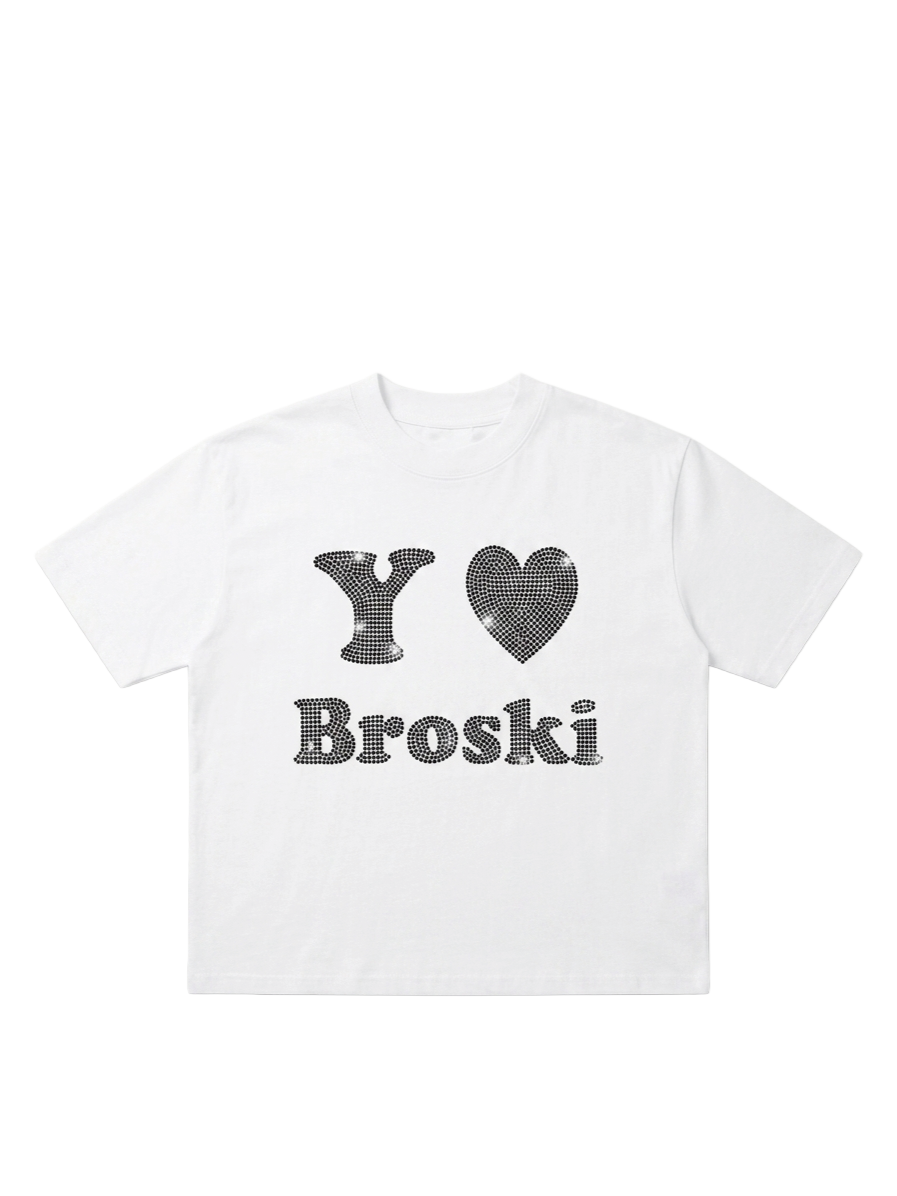 Yo Broski Rhinestones T-shirt