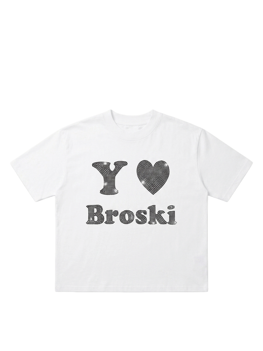 Yo Broski Rhinestones T-shirt