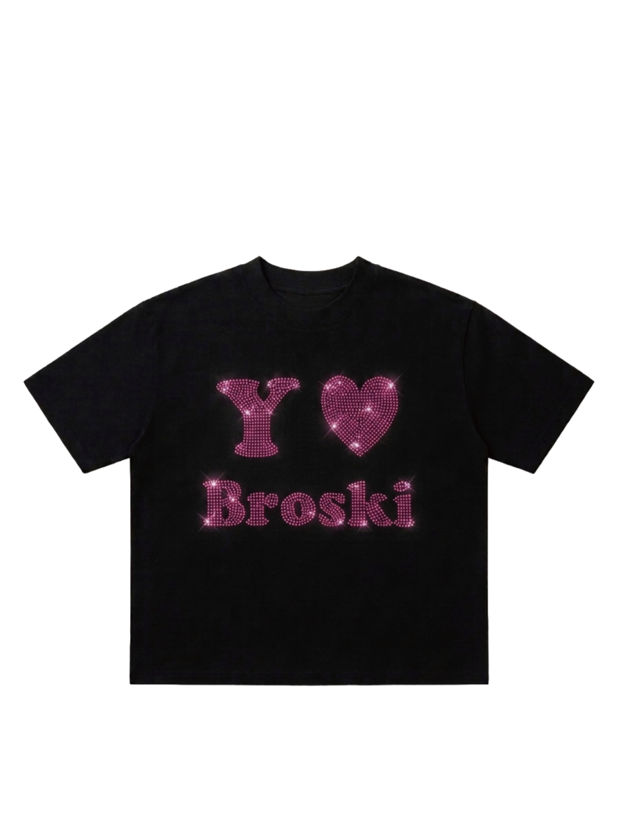 Yo Broski Rhinestones T-shirt