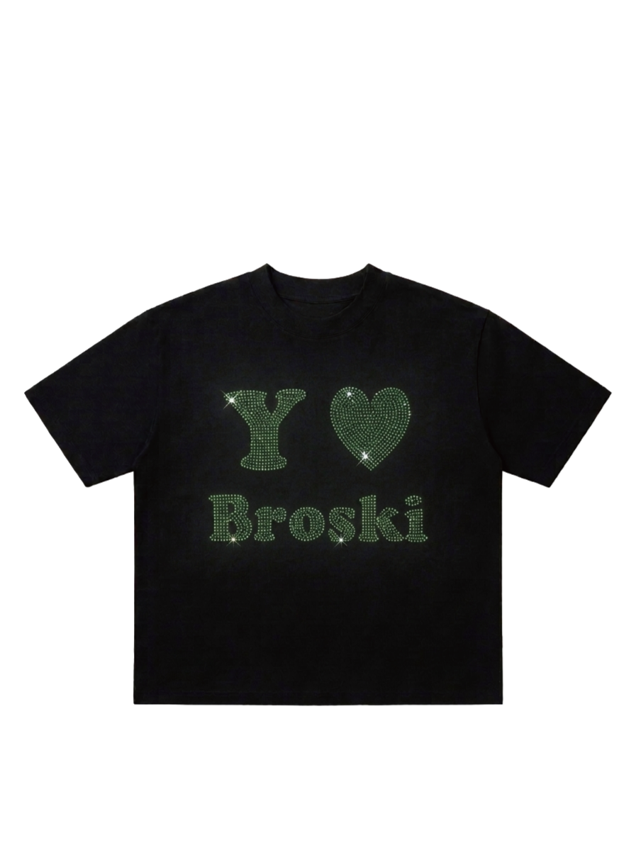 Yo Broski Rhinestones T-shirt