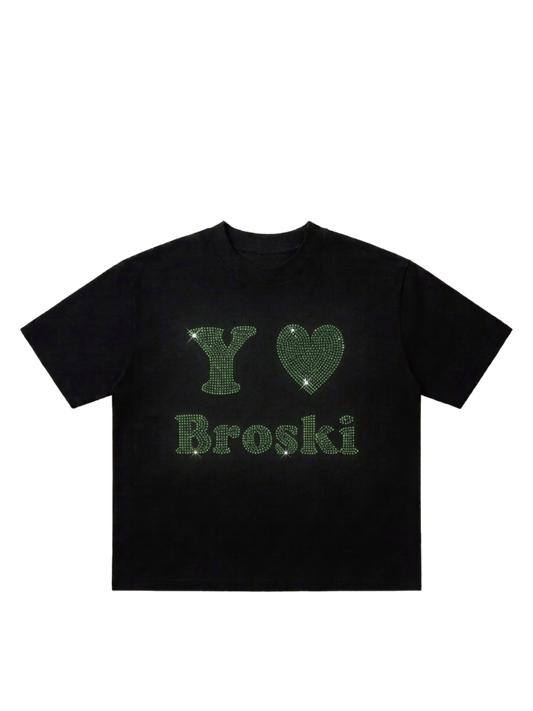 Yo Broski Rhinestones T-shirt