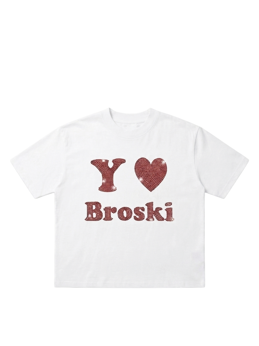 Yo Broski Rhinestones T-shirt
