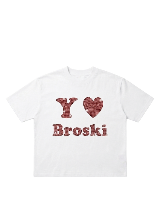 Yo Broski Rhinestones T-shirt