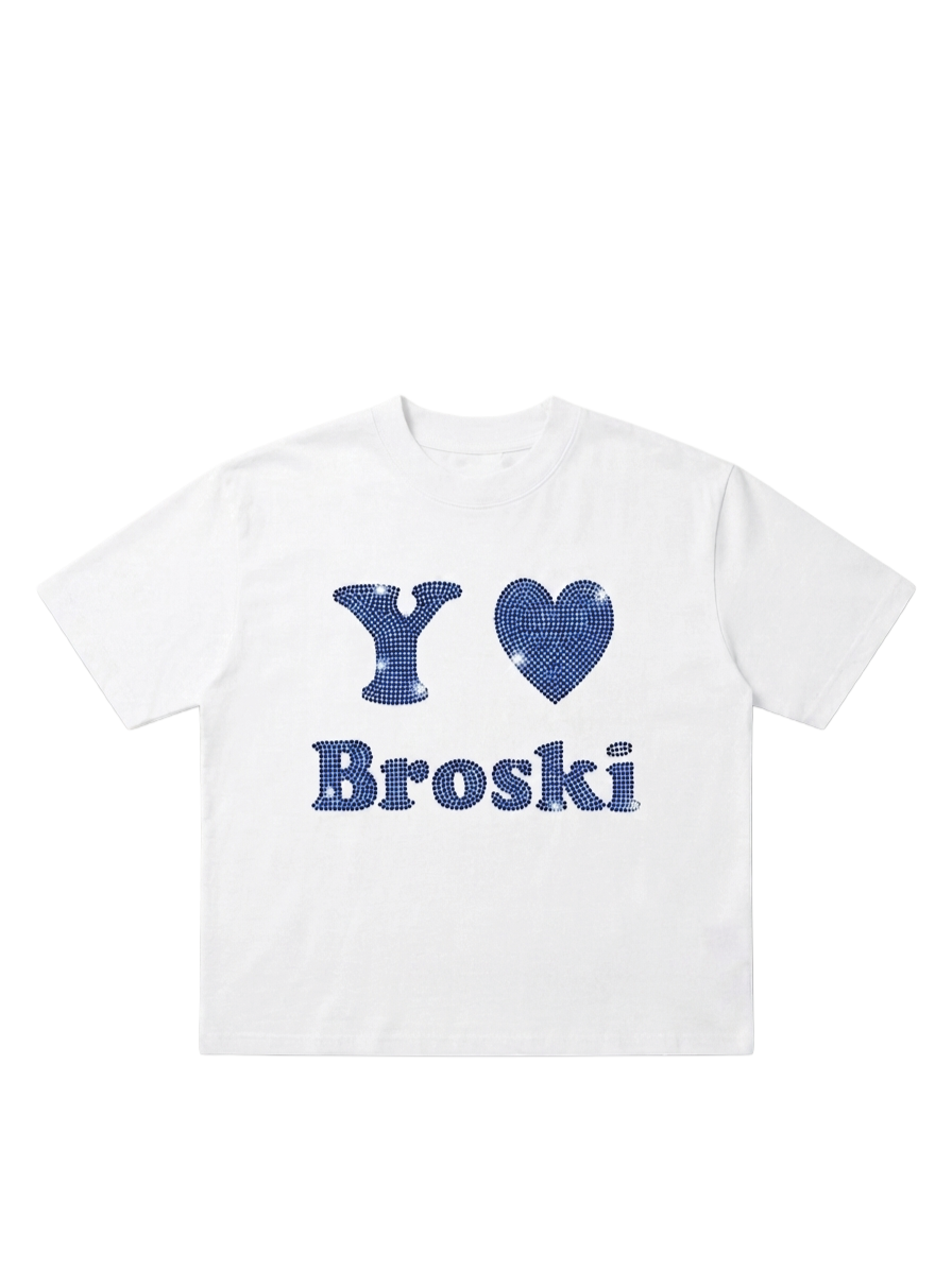 Yo Broski Rhinestones T-shirt