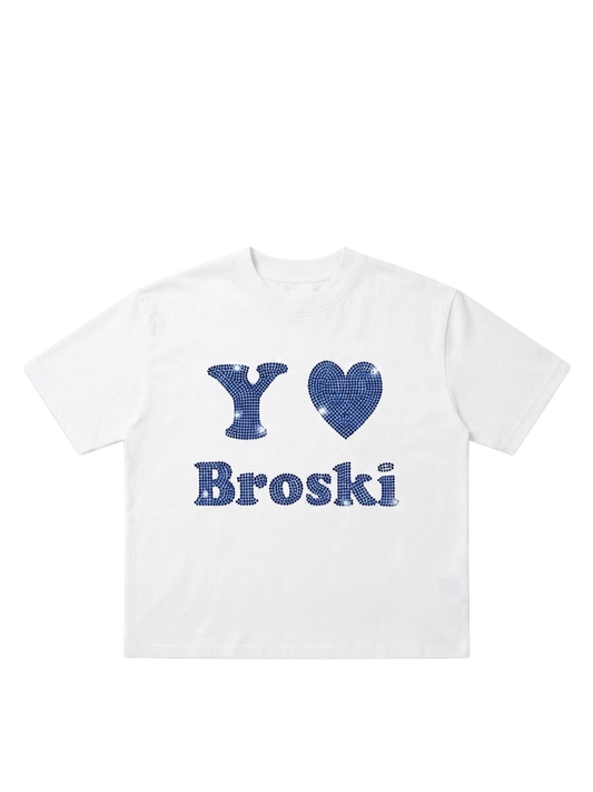 Yo Broski Rhinestones T-shirt