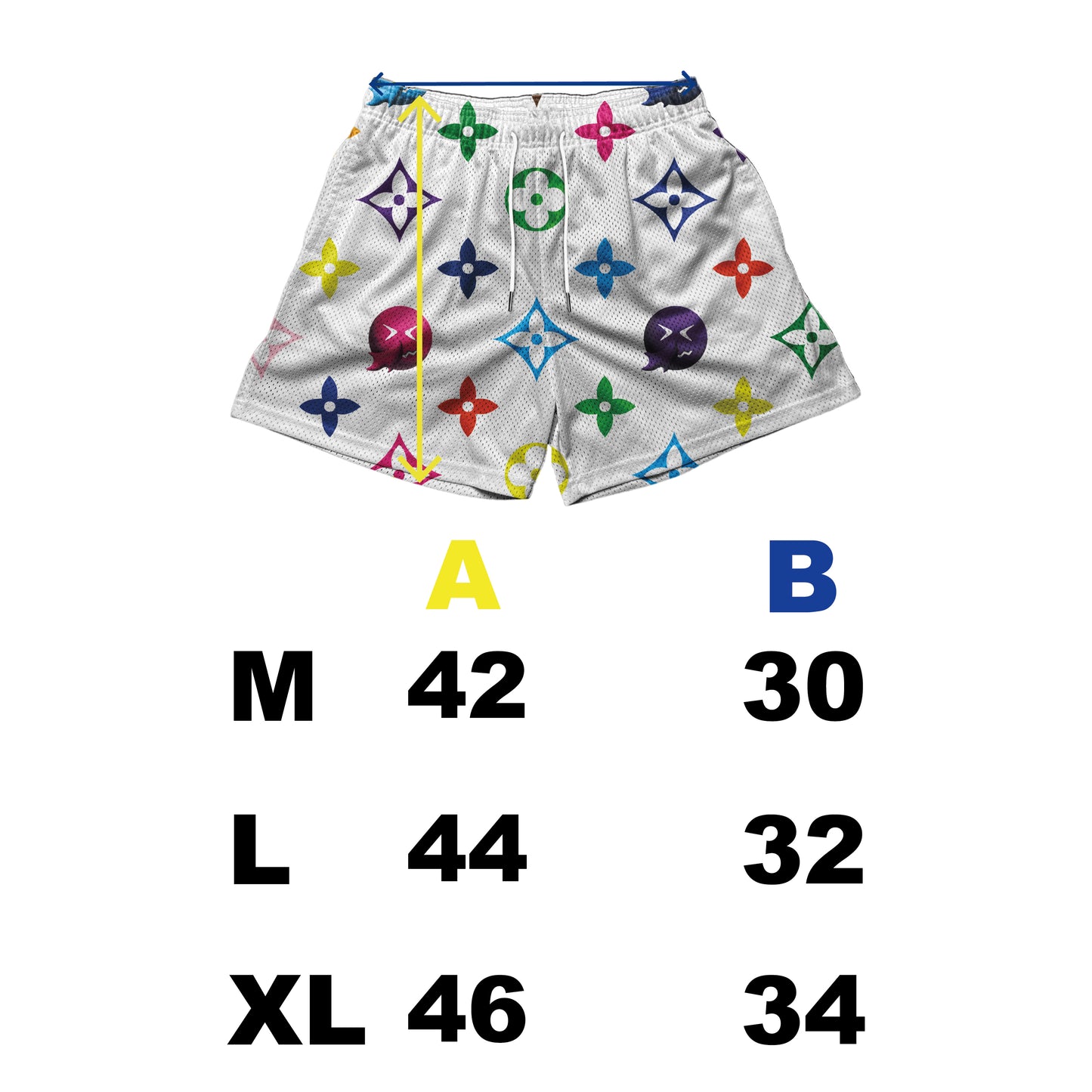 Monogram mesh short🤧